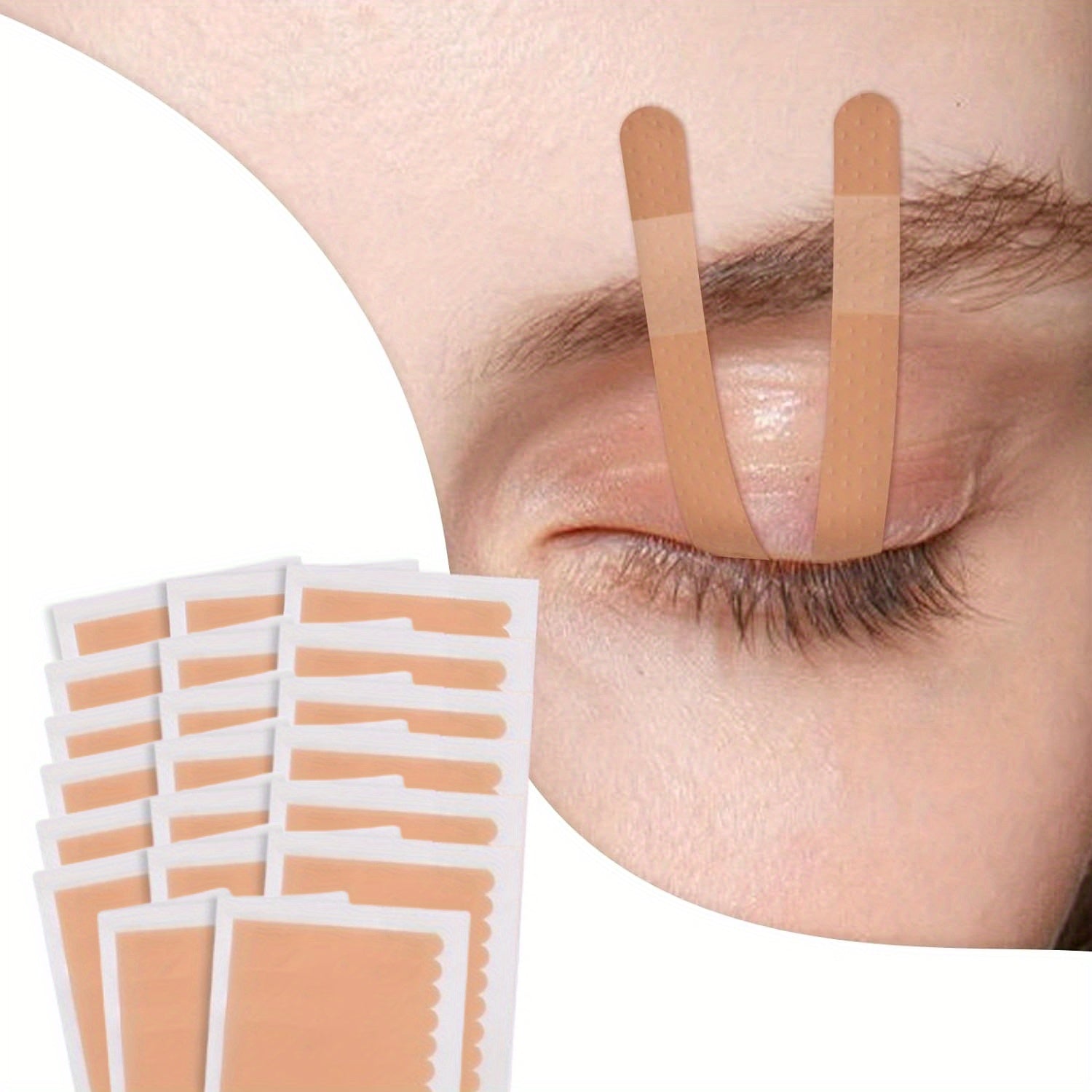 20 Sheets (320pcs) Eyelash Extension Tape Lash Tape for Eyelash Extensions Sensitive Under Eye Tape Breathable Micropore Tape for Individual Eyelash Extension Supplies